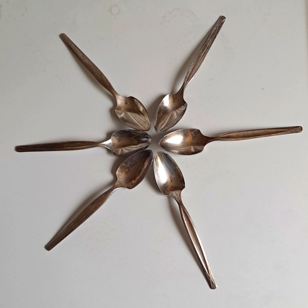 Set of Six Grapefruit Spoons